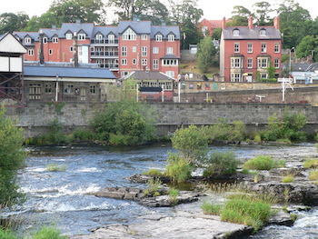 The town of Llangollen