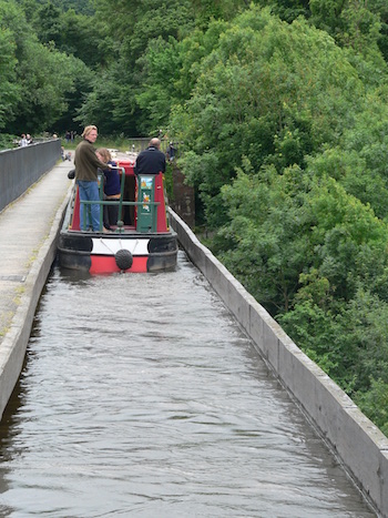 The Pontcysyllte Aqueduct on the Llangollen canal